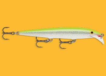 Scatter Rap Minnow Silver Fluorescent Chartreuse